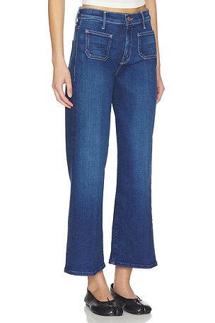 MOTHER The Patch Pocket Mid Rise Maven Ankle Jeans in Blue
