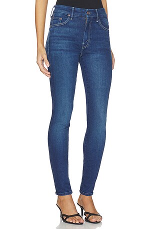 MOTHER High Waisted Looker Jeans in Blue