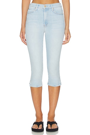 Mother the stunner zip bunny snip jeans en color azul