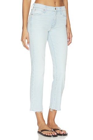 MOTHER The Rascal Flood Fray Jeans in Blue