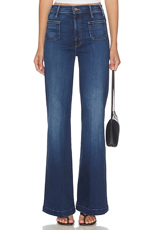 The Hustler Roller Patch Pocket Sneak Jeans MOTHER