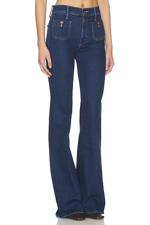 MOTHER The Patch Pocket Doozy in Blue