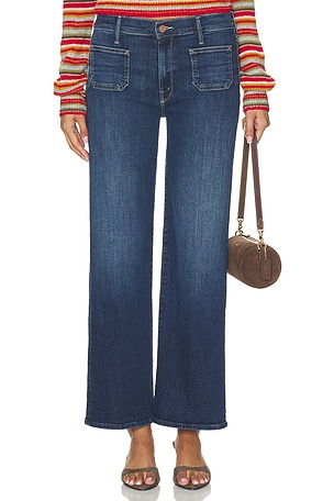 Lil Petite Patch Pocket Mid Rise Maven Sneak Jeans MOTHER