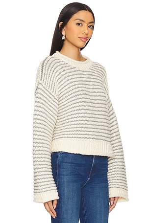 MOTHER The Bell Sleeve Jumper Roll in Cream