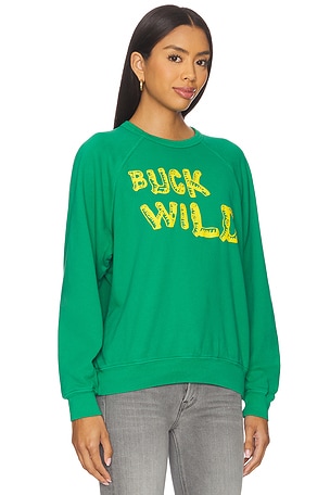 MOTHER The Biggie Concert Crewneck in Green