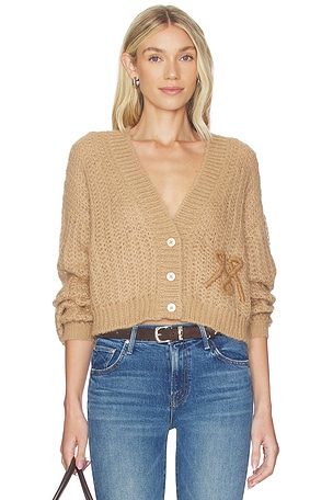 The Puffy Sleeve Varsity Cardigan MOTHER