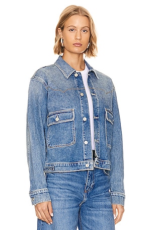 MOTHER The Rootin' Tootin' Jacket in Blue