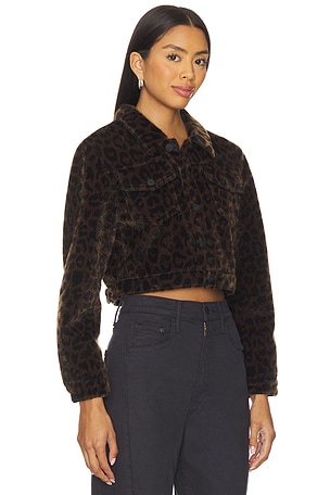 MOTHER The Short Stack Jacket in Brown