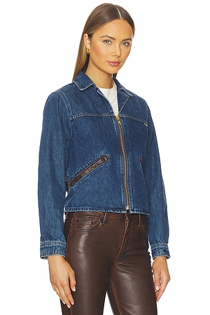 MOTHER The Steer Clear Jacket in Blue