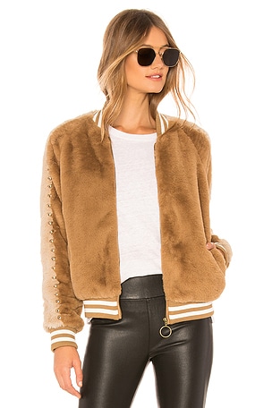 Mother faux fur bomber hotsell