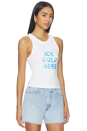 MOTHER The Chin Ups Chop Top in White