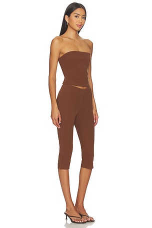 MORE TO COME Siara Capri Set in Brown