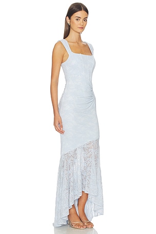 MORE TO COME Micah Corset Dress in Baby Blue