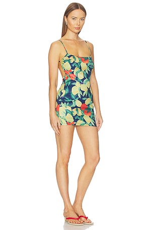 MORE TO COME Nancy Mini Dress in Navy,Yellow. Size XXS. Also