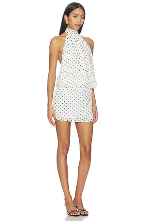 MORE TO COME Olga Halter Dress in White