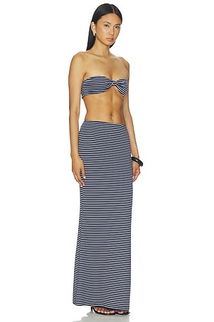 MORE TO COME X Emma Rose Marcela Skirt Set in Navy