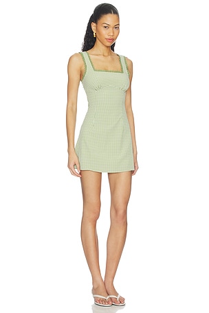 MORE TO COME Kalpana Mini Dress in Green