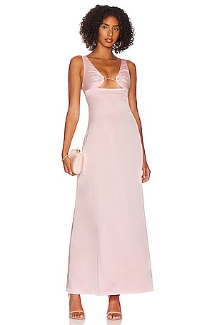 MORE TO COME Poppy Cut Out Dress in Pink | REVOLVE