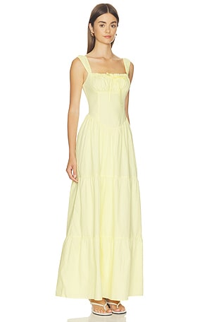 MORE TO COME Maeve Maxi Dress in Yellow. Size XXS. Also