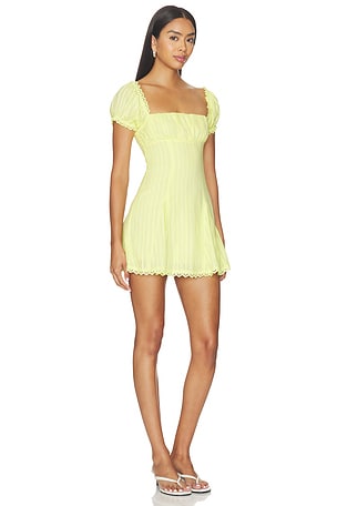 MORE TO COME Ariane Mini Dress in Yellow
