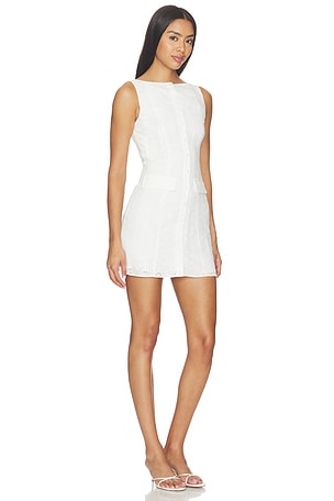 MORE TO COME Winslet Mini Dress in White