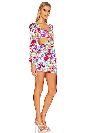 MORE TO COME Sonya Cut Out Dress in Purple