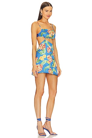 MORE TO COME Aminah Mini Dress in Blue