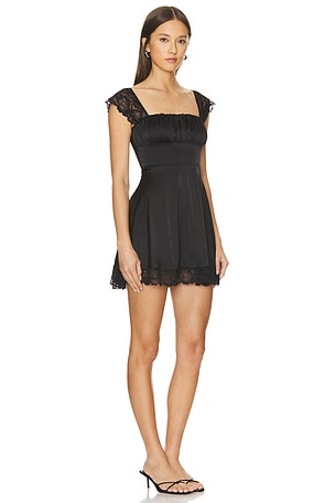 MORE TO COME Sofia Mini Dress in Black