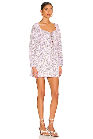 MORE TO COME Shelly Puff Sleeve Dress in Lavender