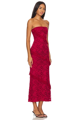 MORE TO COME Xandra Maxi Dress in Red