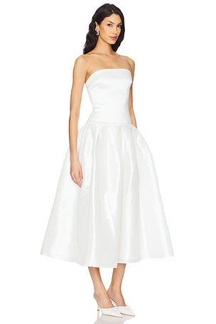 MORE TO COME Cambria Strapless Dress in White
