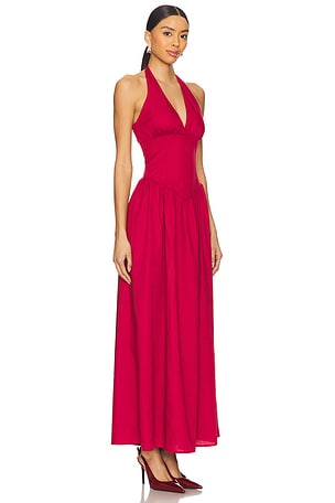 MORE TO COME Bexley Maxi Dress in Burgundy