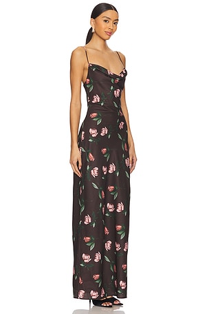 MORE TO COME Desiree Maxi Dress in Brown