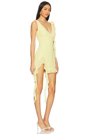 MORE TO COME Myla Mini Dress in Lemon. Size XXS. Also
