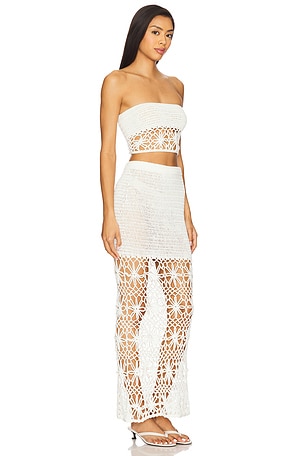 MORE TO COME Harper Skirt Set in White