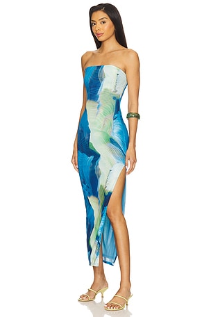 MORE TO COME Jamila Maxi Dress in Blue,Green