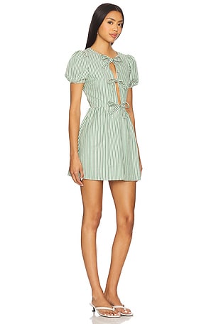 MORE TO COME Heather Mini Dress in Green
