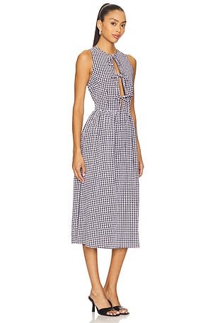 MORE TO COME Candace Midi Dress in Black