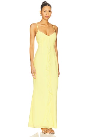 MORE TO COME Vienna Maxi Dress in Lemon