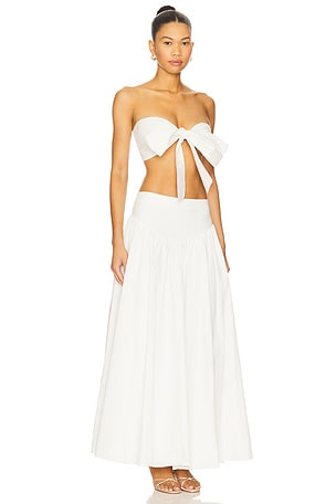 MORE TO COME Helena Skirt Set in White