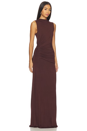MORE TO COME Stacie Maxi Dress in Brown