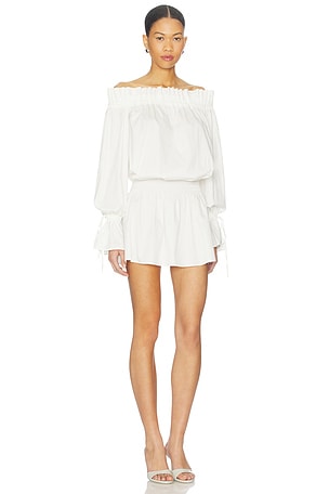 MORE TO COME Inara Mini Dress in White