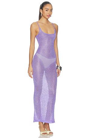 MORE TO COME Skylar Knit Maxi Dress in Lavender