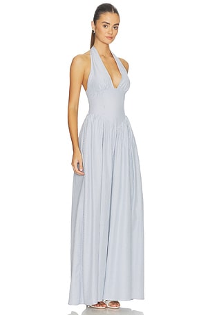 MORE TO COME Leeaster Halter Maxi Dress in Blue