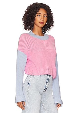 MORE TO COME Kate Ribbed Sweater in Pink