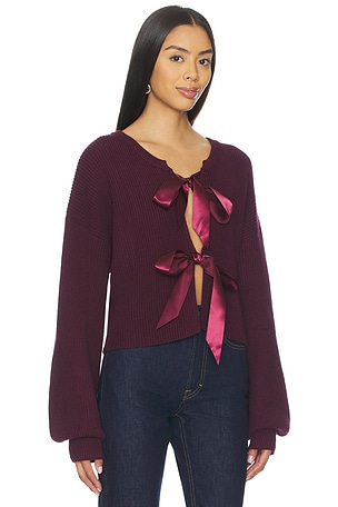 MORE TO COME Darlene Cardigan in Purple