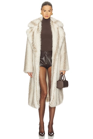 x Emma Leger Carrie Faux Fur Coat MORE TO COME