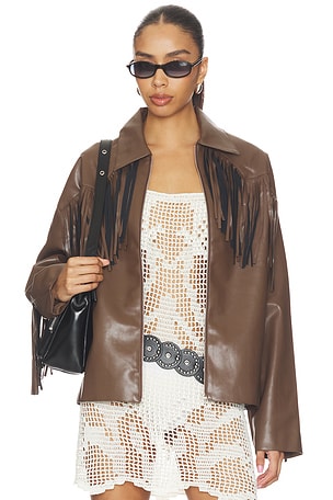 Mia Faux Leather Jacket MORE TO COME
