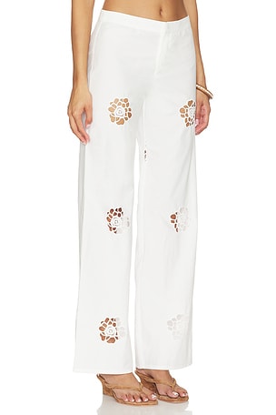 MORE TO COME Blanca Pant in White