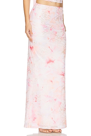 MORE TO COME Nina Maxi Skirt in Pink
